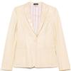A.N.G.E.L.O. Vintage Cult - Blazer in pelle Pre-owned anni 2010 - Donna - pelle/cupro/cotone - 42 - Toni neutri