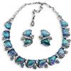 Jennifer Gibson Jewellery - Set di collane Jewelcraft Fan anni '50 - Donna - vetro/Rhodium Plated Metal - Taglia unica - Argento
