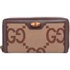 Gucci Pre-Owned - Portafoglio Jumbo GG in bambù 2015-2024 - unisex - tela/pelle - Taglia unica - Toni neutri