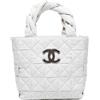CHANEL Pre-Owned - Borsa a mano CC 2005-2006 - Donna - pelle - Taglia unica - Bianco