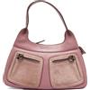 Ferragamo Pre-Owned - Borsa a spalla Gancini - Donna - tessuto/pelle/pelle scamosciata - Taglia unica - Rosa