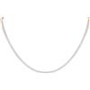 LB Exclusive - Collana Tennis in oro rosa 14 carati con diamanti - Donna - diamanti/oro rosa 14kt - Taglia unica