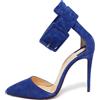 Christian Louboutin Pre-Owned - Pumps Harler 105mm - Donna - pelle/pelle/pelle scamosciata - 37.5 - Blu