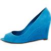 Sergio Rossi Vintage - Pumps con zeppa 90mm Pre-owned - Donna - pelle scamosciata/pelle/pelle - 40.5 - Blu