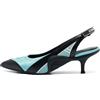 Louis Vuitton Pre-Owned - Pumps Archlight con cinturino posteriore 70mm - Donna - raso/tessuto/pelle/gomma/pelle - 38 - Blu