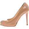 Christian Louboutin Pre-Owned - Pumps Neofilo in pelle verniciata 100mm - Donna - pelle/gomma/pelle lucida/pelle - 37 - Toni neutri