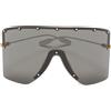 Gucci Pre-Owned - Occhiali da sole a mascherina - Uomo - metallo - Taglia unica - Nero