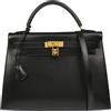 Hermès Pre-Owned - Borsa a mano Kelly 32 Sellier two-way 1999 - unisex - pelle di vitello - Taglia unica - Nero