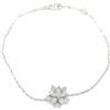 Van Cleef & Arpels Pre-Owned - Bracciale Lotus in oro bianco 18 carati e diamanti anni 2010 - Donna - oro bianco 18kt/diamanti - Taglia unica -