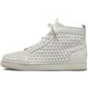 Christian Louboutin Pre-Owned - Sneakers Louis Spikes - Uomo - gomma/pelle/pelle - 44.5 - Bianco