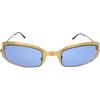 CHANEL Pre-Owned - Occhiali da sole squadrati 1990-2000 - Donna - acrilico/placcatura in oro - Taglia unica