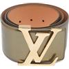 Louis Vuitton Pre-Owned - Cintura con fibbia logo - Donna - pelle lucida - M - Verde