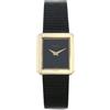 Piaget - Orologio Protocole 23mm anni '70 - Donna - pelle/oro giallo 18kt/vetro minerale (pietre e gemme) - Taglia unica - Nero
