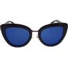 CHANEL Pre-Owned - Occhiali da sole cat-eye 1990-2000 - Donna - acrilico/placcatura in oro - Taglia unica - Nero