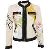 Moschino Pre-Owned - Giacca con stampa grafica - Donna - cotone/seta - S - Bianco