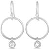 LB Exclusive - Orecchini in oro bianco 14 carati con diamanti - Donna - diamanti/oro bianco 14kt - Taglia unica - Argento