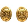 CHANEL Pre-Owned - Orecchini a clip ovali 1990-2000 - Donna - ottone placcato in oro - Taglia unica