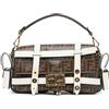 Fendi Pre-Owned - Borsa a tracolla Baguette mini in tessuto e struttura smaltatata con motivo Zucca 2010-2024 - Donna - tessuto/pelle di vitello - ...
