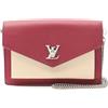 Louis Vuitton Pre-Owned - Borsa a tracolla MyLockMe Chain Pochette in pelle bicolore con catena 2018 - Donna - pelle di vitello - Taglia unica - Rosso
