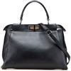 Fendi Pre-Owned - Borsa a tracolla Peekaboo Iconic media in nappa lucida 2000-2010 - Donna - pelle di vitello/nappa - Taglia unica - Nero
