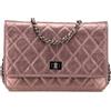 CHANEL Pre-Owned - Borsa a mano Reissue 2.55 in pelle di vitello trapuntata e metallizzata con effetto invecchiato e catena 2008-2009 - Donna - pel...