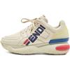 Fendi Pre-Owned - x Fila Sneakers Mania con suola rialzata - Uomo - gomma/pelle di vitello/tessuto - 42 - Toni neutri