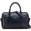 Saint Laurent Pre-Owned - Borsa a tracolla Classic Duffle piccola in pelle 2014 - Donna - pelle di vitello - Taglia unica - Blu