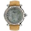 Chopard Pre-Owned - Happy Sport 38mm Pre-owned - unisex - acciaio inossidabile/diamanti/pelle di vitello - Taglia unica - Bianco