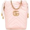 Gucci Pre-Owned - Borsa a secchiello GG Marmont piccola in pelle matelassé 2016-2025 - unisex - pelle di vitello - Taglia unica - Rosa
