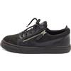 Giuseppe Zanotti Vintage - Sneakers con zip 2024 - Donna - pelle/pelle/gomma/tessuto - 39 - Nero