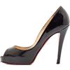 Christian Louboutin Pre-Owned - Pumps in pelle verniciata 120 mm - Donna - pelle lucida/pelle/pelle - 37.5 - Nero