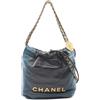 CHANEL Pre-Owned - Borsa a mano 22 2021 - Donna - pelle di vitello - Taglia unica - Blu