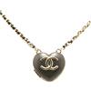 CHANEL Pre-Owned - Collana con pendente a lucchetto CC a cuore in pelle di agnello con specchio 2010-2024 - Donna - pelle di agnello/placcatura in ...
