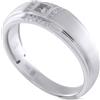 LB Exclusive - Anello in oro bianco 10 carati con diamanti Pre-owned - unisex - diamanti/10K White Gold - Taglia unica - Argento