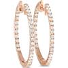 LB Exclusive - Orecchini Inside-Out in oro rosa 14 carati con diamanti - Donna - oro rosa 14kt/diamanti - Taglia unica