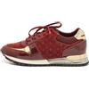 Louis Vuitton Pre-Owned - Sneakers goffrate - Donna - pelle scamosciata di vitello/pelle di vitello/gomma/pelle di vitello - 37.5 - Burgundy