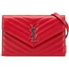 Saint Laurent Pre-Owned - Borsa a tracolla Grain De Poudre Cassandre a ubsta con catena 2018 - Donna - pelle di vitello - Taglia unica - Rosso