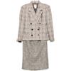 Celine Pre-Owned - Tailleur con gonna 1990-2000 - Donna - cupro (Bemberg)/seta/lana - 40 - Grigio