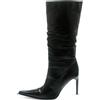 Le Silla - Stivali con ruches 100mm - Donna - pelle/pelle/pelle - 38 - Nero