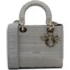 Christian Dior Pre-Owned - Borsa a tracolla Cannage Lady D-Lite media 2020 - Donna - tela - Taglia unica - Grigio