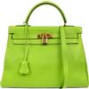 Hermès Pre-Owned - Borsa tote Kelly Retourne 32 1996 - Donna - pelle di vitello - Taglia unica - Verde