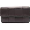 Bottega Veneta Pre-Owned - Portafoglio con design Intrecciato Maxi anni 2020 - Donna - pelle di vitello - Taglia unica - Marrone