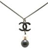 CHANEL Pre-Owned - Collana con pendente CC in argento e perle sintetiche 2014 - Donna - ottone - Taglia unica