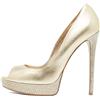 Le Silla - Pumps a punta aperta Pre-owned - Donna - pelle di vitello/pelle di vitello/pelle di vitello - 38.5 - Oro