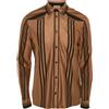 Bottega Veneta Pre-Owned - Camicia a righe in cotone - Uomo - cotone - L - Marrone