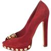 Alexander McQueen Pre-Owned - Pumps con borchie 135mm - Donna - pelle/pelle scamosciata/pelle - 36 - Rosso