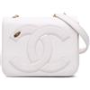 CHANEL Pre-Owned - Borsa a tracolla CC Mania in pelle di agnello 2019 - Donna - pelle di agnello - Taglia unica - Bianco