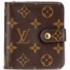 Louis Vuitton Pre-Owned - Portafoglio Bifold Compact piccolo con monogramma 2003 - unisex - tela - Taglia unica - Marrone