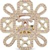 CHANEL Pre-Owned - Anello con cristalli - Donna - metallo/cristalli - Taglia unica - Giallo