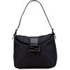 Fendi Pre-Owned - Borsa a spalla Mamma in tela con doppio battente e motivo Zucchino 2000-2010 - Donna - tela/pelle di vitello - Taglia unica - Nero
